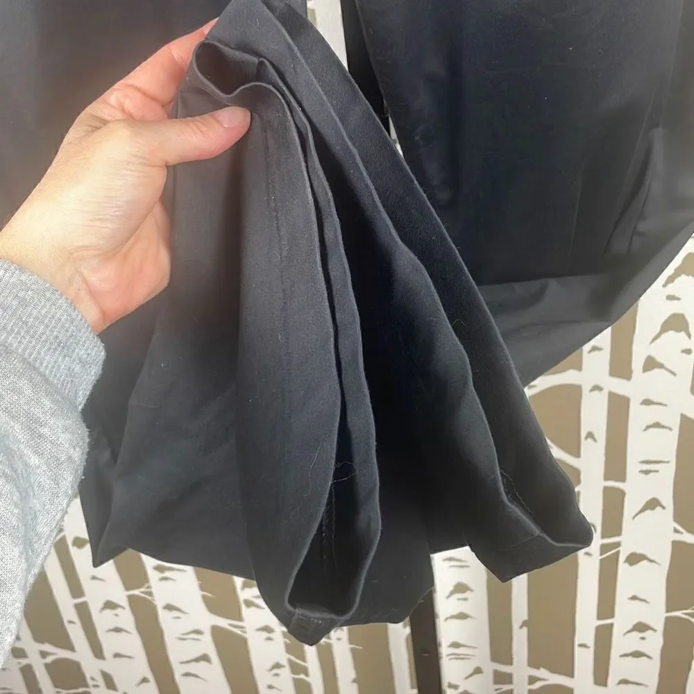 H&M Flared Leg Dress Pants Black Sateen sz 6